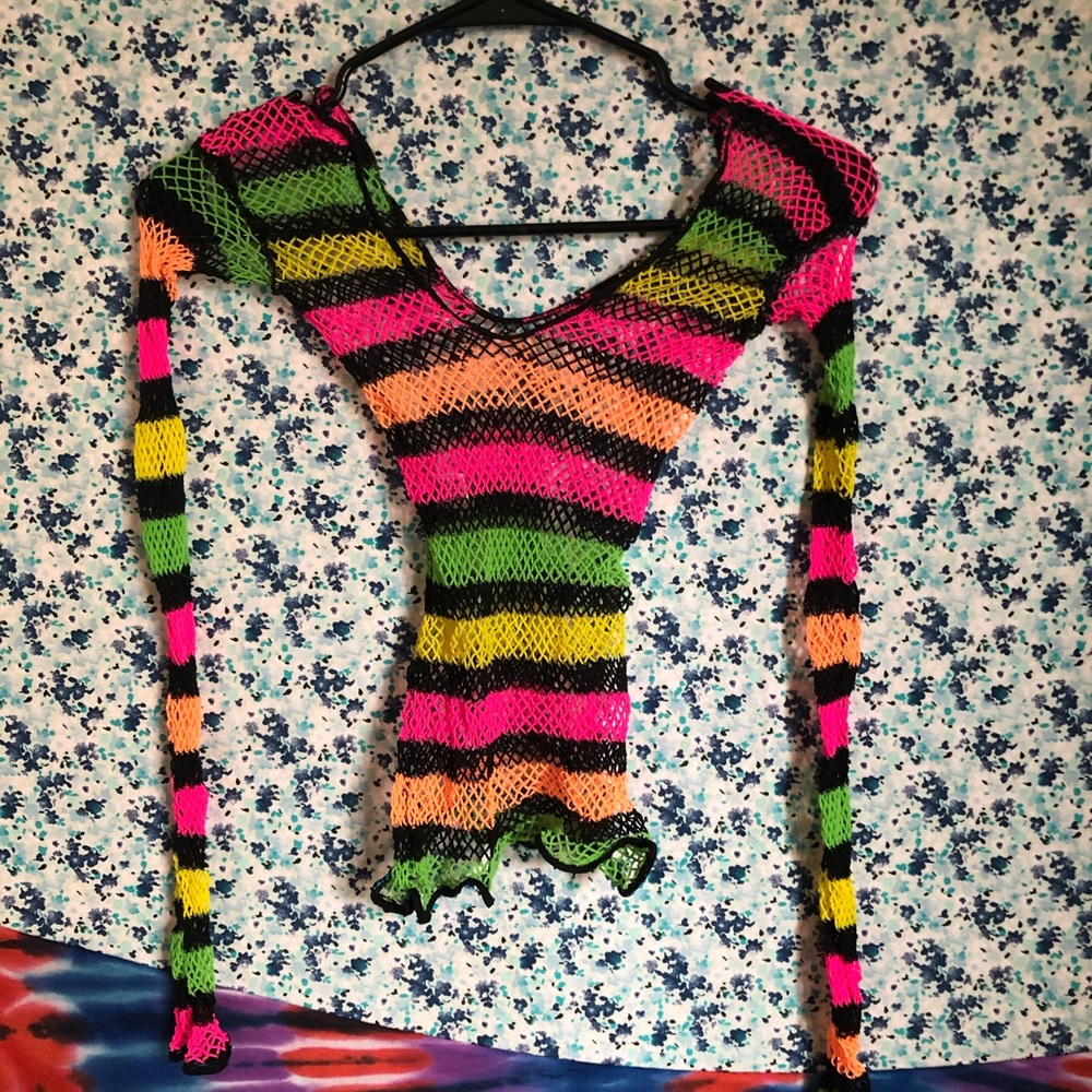 Dolls Kill fishnet long sleeve